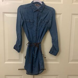 👗Shirt dress with flap pockets Sz: S😍😍